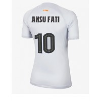 Barcelona Ansu Fati #10 Fotballklær Tredjedrakt Dame 2022-23 Kortermet